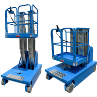 Plateforme élévatrice à ciseaux automatique en aluminium, 4m, 5m, 6m, 0,75kw, 24v, 300kg, garantie 12 mois