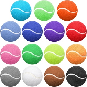 Custom logo High Elasticity <b>Dog</b> Tennis <b>Ball</b> Toy Colorful Easy Catching Pet Playing <b>Ball</b> <b>Dog</b> Chew and Chasing 2.5 Inch - Product Image 1