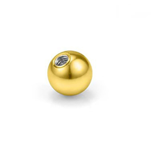 ROXI S925 Plata de Ley Chapada en Oro de 18k, Bola de Repuesto de 3mm para Pendientes de Perforación - Product Image 2