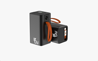 Chargeur externe ultra-mini 10000 mAh pour ordinateur portable, vente en gros d'usine OEM, avec port USB-C de charge rapide PD 45W intégré