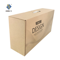 Vente en gros d'emballages cadeaux noirs Boîte postale en papier Boîtes postales en carton ondulé d'expédition avec logo personnalisé