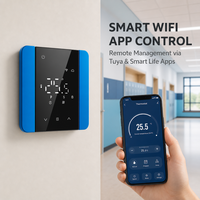 Termostato WiFi HYSEN HY531 Ultra Delgado con Pantalla LED Oculta para Calefacción por Suelo Radiante Eléctrico, de Agua y Caldera de Gas