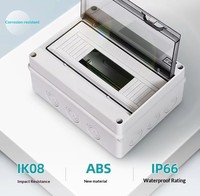 Boîte de jonction en plastique PC et ABS étanche à la poussière et à l'eau IP66, certifiée CE ROHS, modèle HSHT5 pour utilisation en extérieur, 110*159*90mm