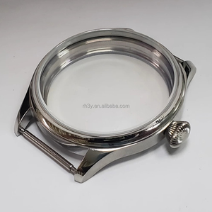 Boîtier de montre en acier inoxydable de 40 mm avec verre saphir compatible avec les mouvements mécaniques manuels <span class=keywords><strong>ETA</strong></span> <span class=keywords><strong>6497</strong></span>/6498 - Product Image 2