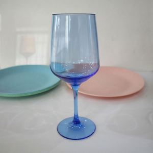 Gobelet personnalisé avec logo, 540 ml, en plastique acrylique incassable, coloré, transparent, moderne, 114 g, blanc, pour verres à vin rouge, fête, mariage - Product Image 2