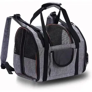 BSCI fábrica portátil al aire libre senderismo animal perro gato portador hombro caso bolsa gimnasio deporte organizador viaje almacenamiento mascota bolso