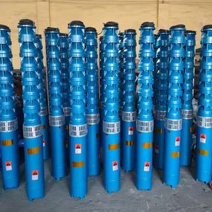 Bomba centrífuga vertical multietapa QJ de 10 pulgadas, 16-96m, estándar HP, de acero inoxidable y hierro fundido, de alta presión, eléctrica, para pozo profundo. - Product Image 4