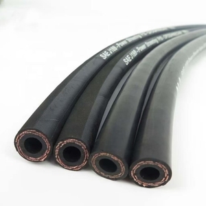 Haute qualité 3/8 pouces SAE J188 tuyau de <span class=keywords><strong>direction</strong></span> <span class=keywords><strong>assistée</strong></span> en caoutchouc noir lisse pour voiture camion prix usine coupe haute pression - Product Image 5