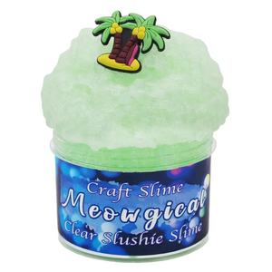 Slime rose moelleux avec paillettes et breloque arc-en-ciel pour enfants, jouet en pâte à modeler et slime - Product Image 5