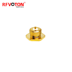 Connettore Coassiale RF MMBX Femmina da Pannello a Saldare Placcato Oro Convertitore - Product Image 1