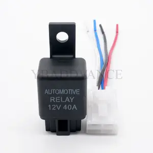 12V 40A 4 Pin Relay AC elektrik otomotif dengan konektor