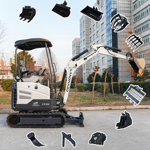 Landward Mini Máy xúc 1.<span class=keywords><strong>2</strong></span> tấn miễn phí vận chuyển bánh xích nhỏ máy xúc đa chức năng hộ gia đình Bagger với CE động cơ để bán - Product Image 6