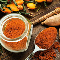 Poudre de piment fort, poudre de paprika de Cayenne et de jalapeño, légumes séchés pour usage culinaire