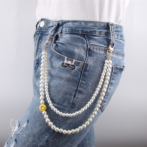 Chaîne de corps en jean avec perles et breloque Smiley, bijou fantaisie multicouche pour femme, idéal au quotidien - Product Image 3