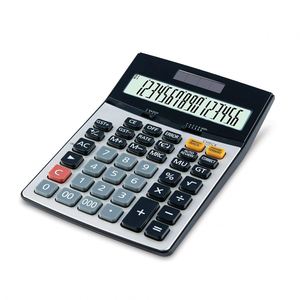 Calculadora de Escritorio de 14 Dígitos con Doble Pantalla, de Plástico ABS, Alimentada por Energía Solar, con Certificación CE, RoHS y FCC, Función de Calendario para Negocios - Product Image 5
