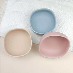 Cuenco de succión de silicona para bebés, plato infantil de grado alimenticio, cuencos para niños sin BPA, novedad - Product Image 2