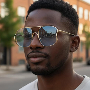Gafas de Sol Grandes y Modernas para Hombre, Estilo Punk, Hip Hop, Metal, Protección Solar, Únicas, para Mujer, Vacaciones, Fiesta, Baile - Product Image 3