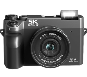 Appareil photo numérique 5K avec transfert Wifi, double objectif pour selfies, filtre créatif, idéal pour les photographes débutants - Product Image 6