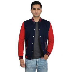 Vestes universitaires pour hommes grandes tailles, vente en gros de vestes universitaires vierges, vestes universitaires personnalisées avec logo, vestes universitaires simples pour hommes - Product Image 1