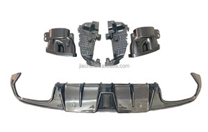 Difusor de parachoques trasero de fibra de carbono, con terminales de escape para <span class=keywords><strong>Mercedes</strong></span> Benz Clase <span class=keywords><strong>C</strong></span>, C205, C63, <span class=keywords><strong>AMG</strong></span> Coupe, 2 puertas, 2015, 2016, 2017, 2018, <span class=keywords><strong>2019</strong></span> - Product Image 2