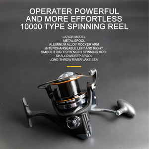 Carpe Surf Casting Reel Big Trolling Feeder Moulinet de pêche en métal pour rivière Spinning pour Spin Reels - Product Image 2
