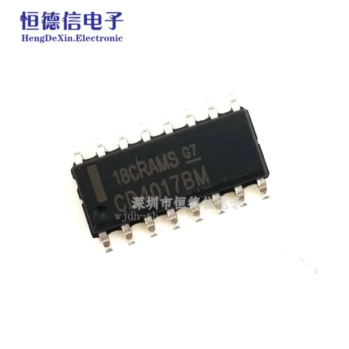 Smd Cd4017bm/Hcf4017 Logic Chip Decimal Counter Sop-16