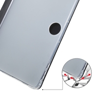 Étui pour tablette OnePlus Pad 2, en cuir intelligent transparent en TPU, pliable en trois parties, avec emplacement pour stylet