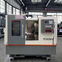 TCK50 lit oblique 30 degrés tour CNC nouvelle fraiseuse CNC 4 axes Type suisse Taiwan guide linéaire axe Y BMT55 BMT45 TCK50Y