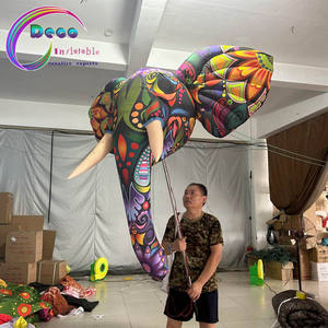 Costume de mascotte d'animal <span class=keywords><strong>gonflable</strong></span>, costume de tête d'éléphant <span class=keywords><strong>gonflable</strong></span> pour événement - Product Image 2