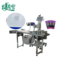 Machine de marquage laser automatique pour le codage de date et de lot sur cartes en papier, sacs en plastique et feuilles métalliques (codes QR)