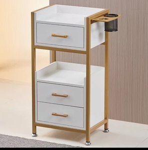 Conjunto de Muebles para Salón/Barbería, Silla de Barbería con Espejo, Camilla de Lavado, Carrito, Paquete Completo de Equipamiento para Salón - Product Image 5