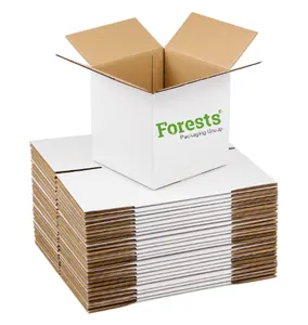 Factory Cheap Customized Product Packaging Large Plain Kraft White Cardboard Box Packaging