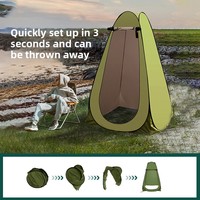 Tente de Douche Pop Pod d'Été pour l'Intimité, Protection UV, Polyester, Ouverture Automatique Rapide, Cabine de Toilette Portable, Sac de Transport, Camping, Plage