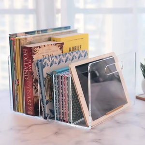 Étagère murale flottante transparente en acrylique pour la présentation de livres à la maison ou au bureau – Vente en gros - Product Image 3