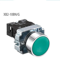 Vente directe usine – Bouton-poussoir momentané en alliage 22 mm, 10A 240V~, circulaire plat, pour panneau, NC/NO XB2-BA31 XB2-BA42 ZB2-BE101C 102C