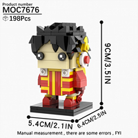 MOC7676 Future Island Luffy, 198 Piezas, Bloques de Construcción, Modelo Educativo de Anime para Armar, Coleccionable, Bloques de Construcción DIY, Regalo para Niños