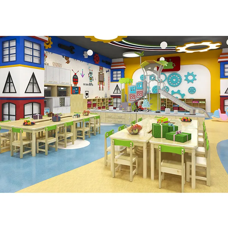家具セット幼稚園木製テーブルと椅子子供ベッド保育保育園おもちゃキャビネット