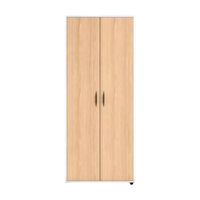Armario de Oficina Moderno de Metal y Madera Maciza con Cerradura de Llave, Gran Capacidad de Almacenamiento para el Hogar, Oficina o Escuela, Duradero y Ahorra Espacio
