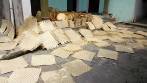 Cesta de bambú Natural vietnamita para el hogar y decoración del jardín, cesta artesanal de Bambú - Product Image 2