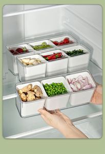 Kitchen <b>Ginger</b> Garlic Storage Box Refrigerator Multi-grid <b>Fresh</b> Keeping Box Seasoning Organizer - Product Image 4