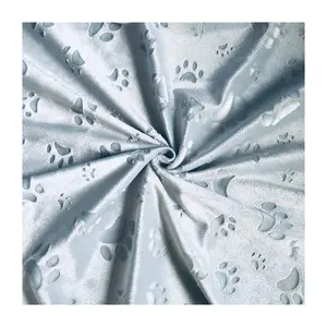 Super Soft printed fabrics materials Low price high quality custom Embossed Polyester Home Textile fabric