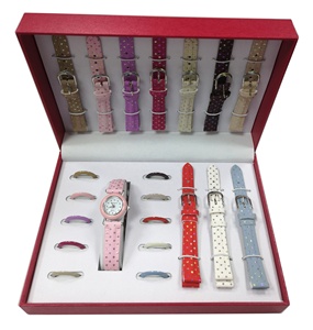 Promozione di Fabbrica: Set di Orologi da Donna con Cinturino in Pelle Intercambiabile a Buon Prezzo, Orologio da Donna con Cinturino in <span class=keywords><strong>Silicone</strong></span> Intercambiabile - Product Image 2