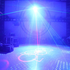Proyector de animación de haz láser de 10W para DJ, decoraciones navideñas, iluminación de efecto de escenario de fiesta Disco para espectáculos de música de Bar - Product Image 1