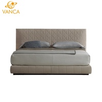 Mobilier de chambre à coucher moderne et luxueux Lits rembourrés rembourrés Lit très grand ensemble cadre de lit double 180x200 Filles Princesse Design classique