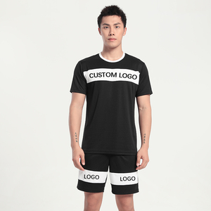 Ensemble pour hommes avec Short et <span class=keywords><strong>t</strong></span>-<span class=keywords><strong>shirt</strong></span>, survêtement de Sport deux pièces, personnalisé, court, é<span class=keywords><strong>t</strong></span>é, <span class=keywords><strong>2020</strong></span> - Product Image 2