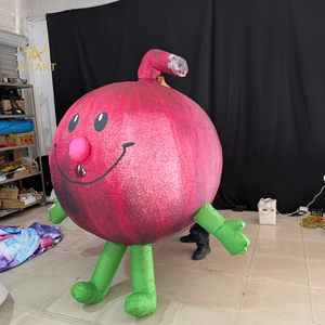 Costume gonflable <span class=keywords><strong>d</strong></span>'oignon souriant personnalisé pour les activités publicitaires des centres commerciaux, costume de légumes gonflable pour les fêtes cosplay - Product Image 3
