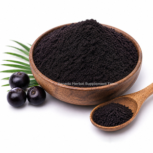 Poudre de <span class=keywords><strong>Baies</strong></span> d'Açaï Véritables du Brésil Lyophilisées 100% Pures Violettes Foncées Riches en Anthocyanidine (NON EXTRAIT) Boisson de Beauté/Additif - Product Image 1