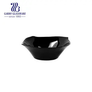 Black Opal Glass Bowl 7inch Home Use Tableware Food Serving Salad Bowl China Manufacturer Black Opal Glass Rice Bowl Dinnerware