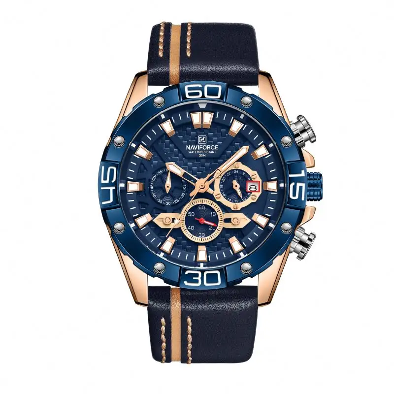 Naviforce 8019L Fashion Men's Quartz Watch Sports Watch Luminous Chronograph Waterproof reloj Watch