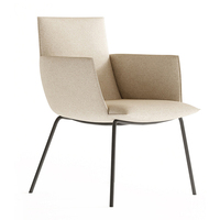 Chaise d'appoint haut de gamme pour salle d'attente de bureau, design moderne et élégant, bonne résilience, mousse moulée à froid, sans accoudoirs